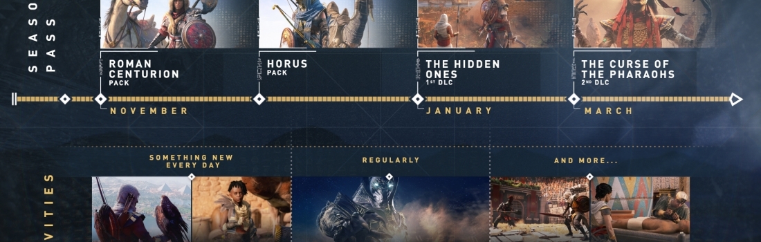 Assassin’s Creed Origins – Season Pass + Free DLC Announced!