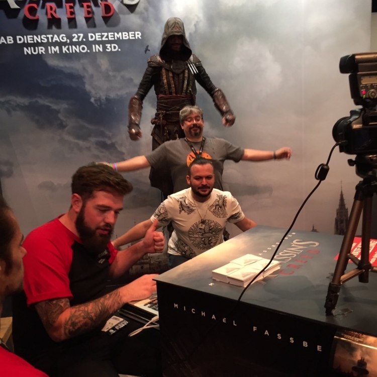 Assassin's Creed Movie Booth with Gabe Graziani and Rick Boer