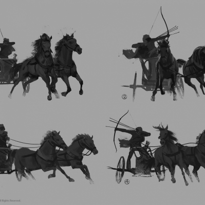 martin-deschambault-aco-bayek-iconic-pose-chariot-sketches-mdeschambault