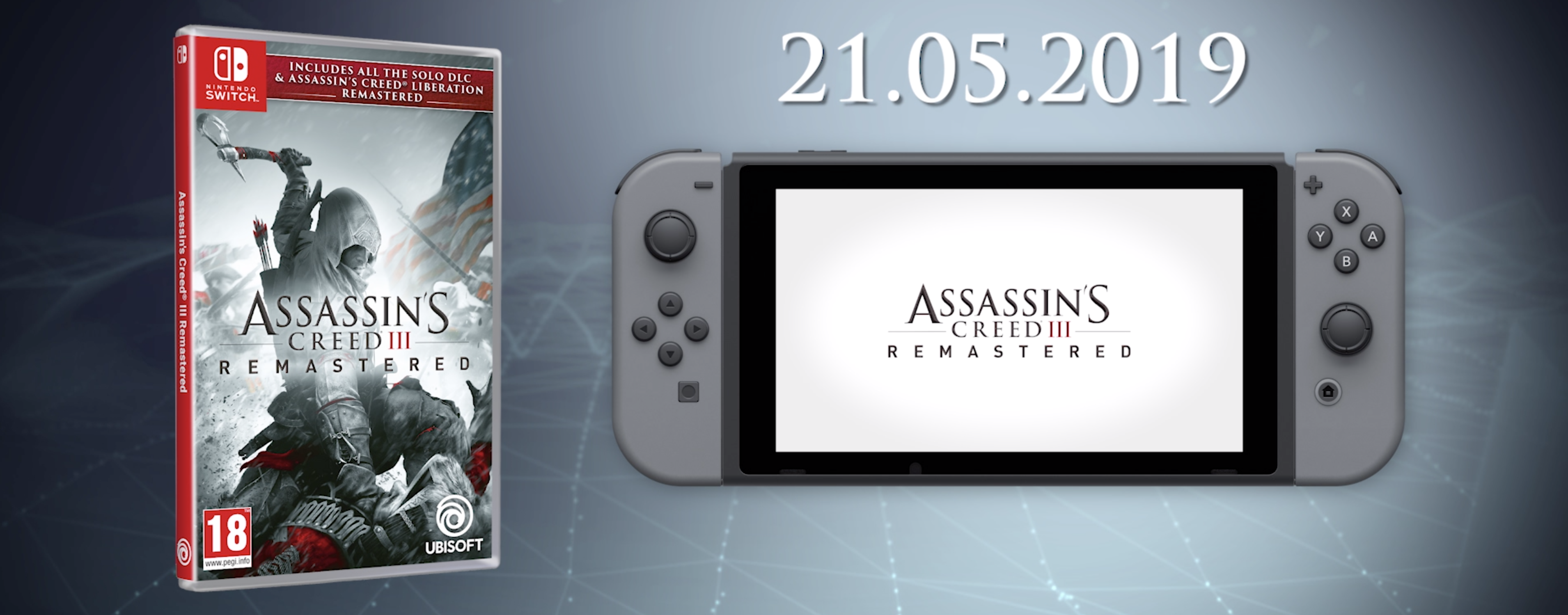 Assassin’s Creed III + Liberation Remastered Coming to Nintendo Switch in May!